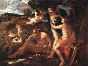 Nicolas Poussin Apollo and Daphne 1625Oil on canvas painting